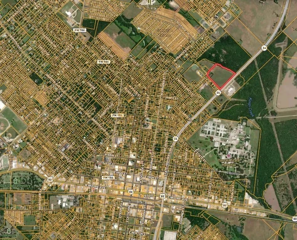 15.64 Acres of Land for Sale in Terrell, Texas - land for sale