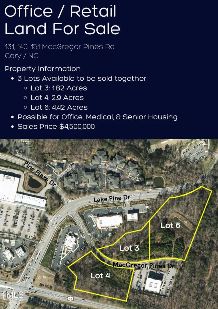Land -Retail in Apex - Apex, North Carolina, 27523
