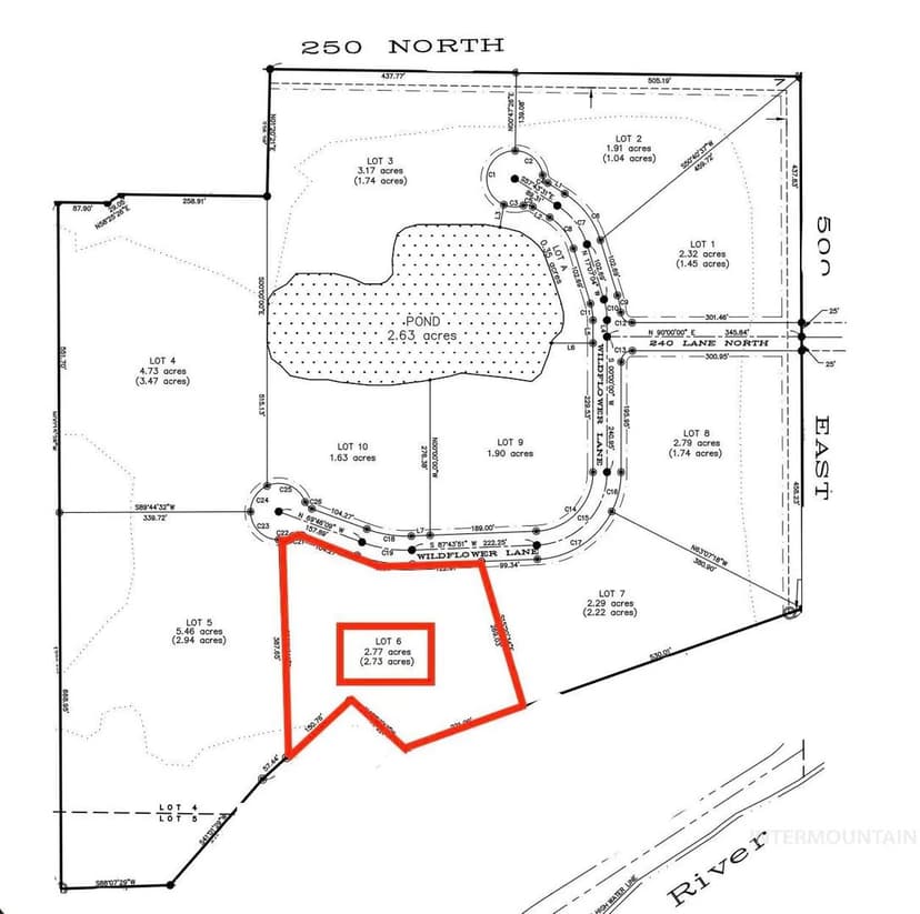Property from TBD Wildflower Ln. (Lot 6) - KW