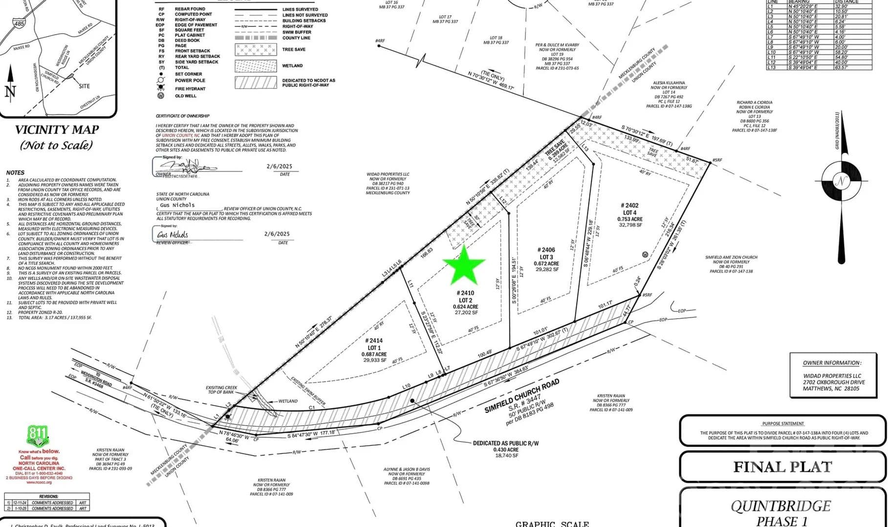 0.61 Acres of Land for Sale in Matthews, NC - Matthews, North Carolina, 28105
