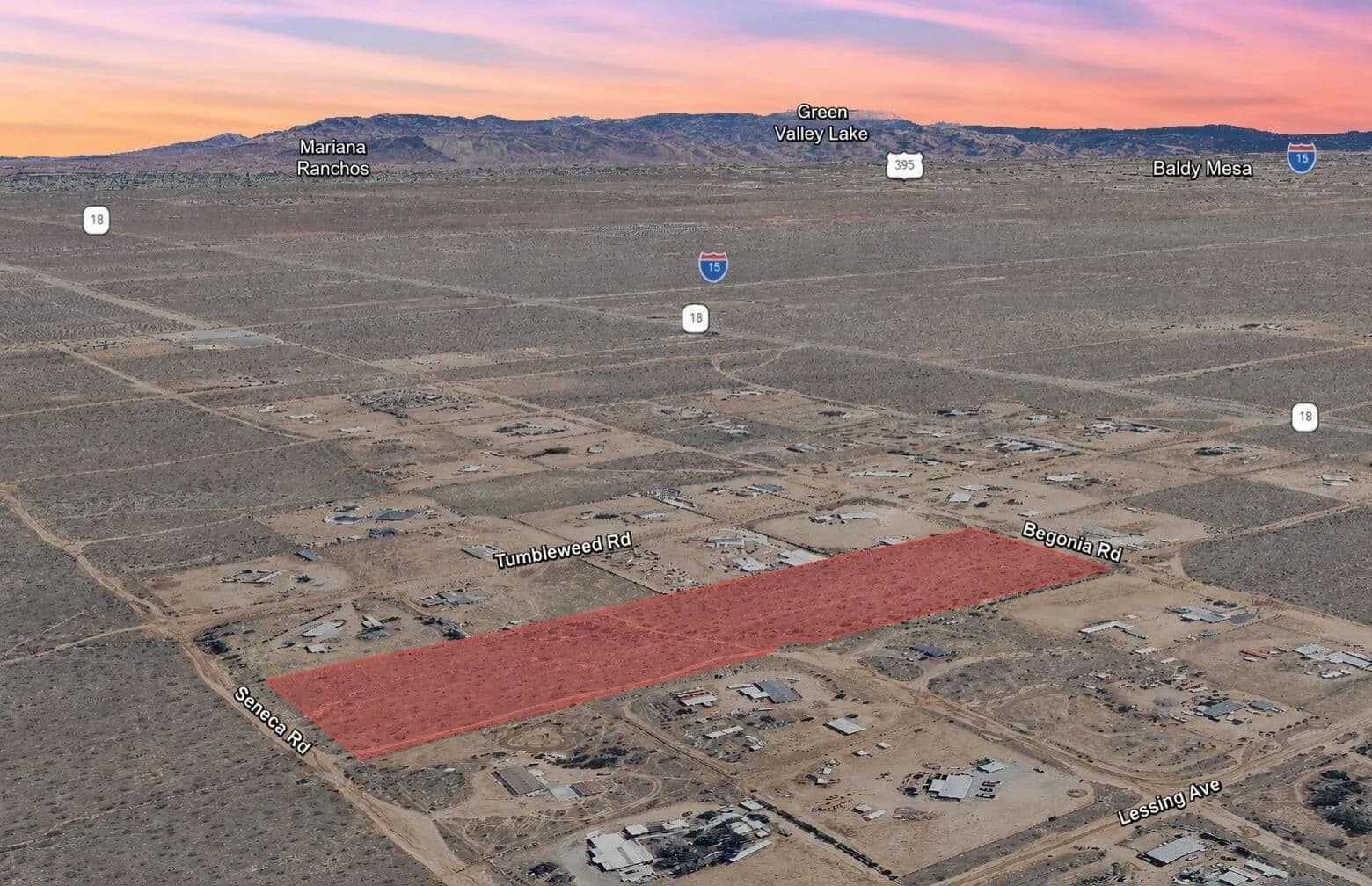 Property from Begonia Road - KW - Phelan, California, 92371