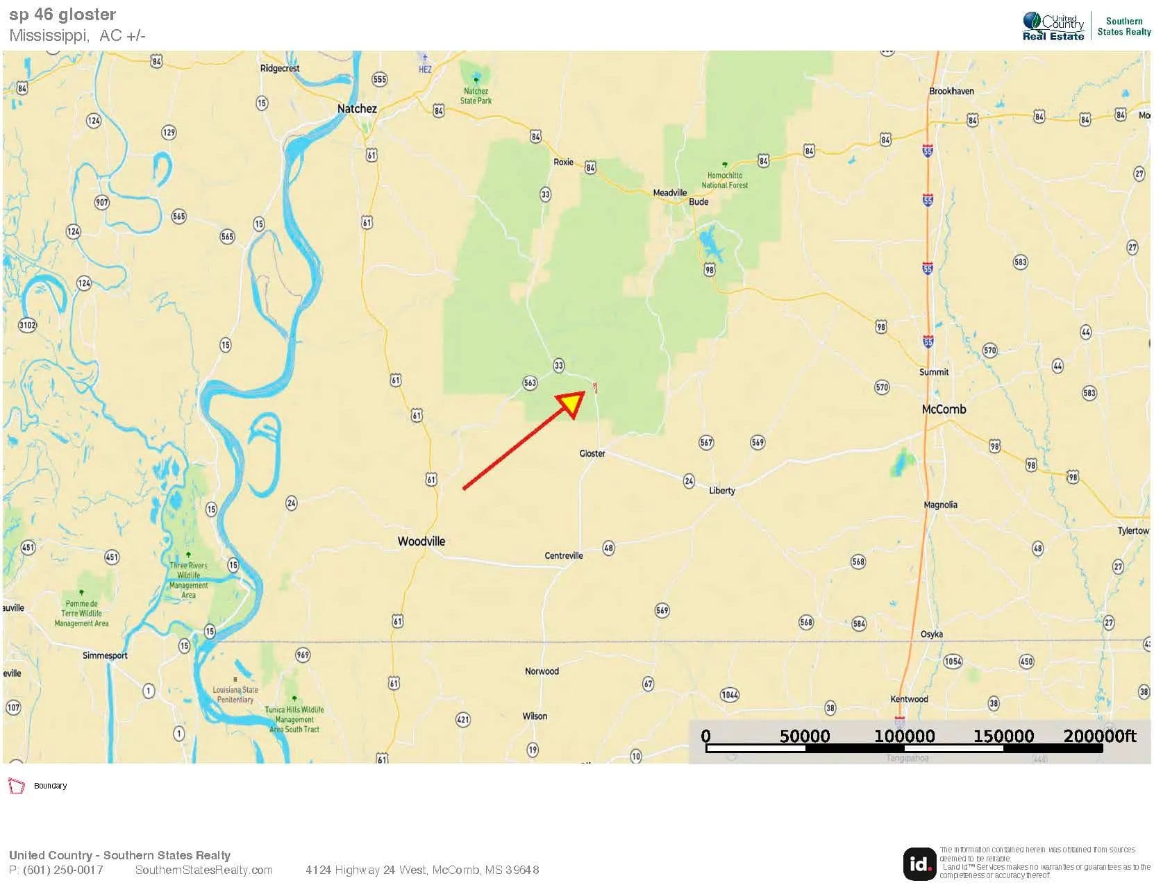 46+- Acres Connected to Homochitto Forest for Sale in Gloster, Mississippi - photo 17