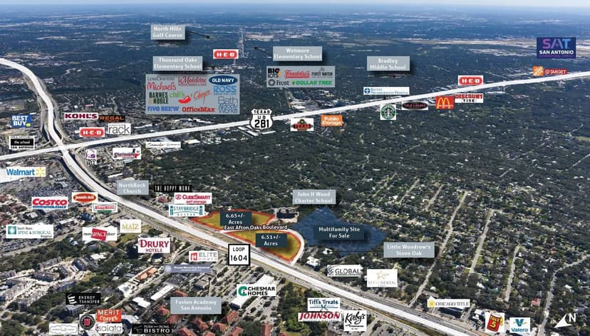 6.51+/- & 6.65+/- Acre Commercial Development Tracts Loop 1604 | San Antonio, TX