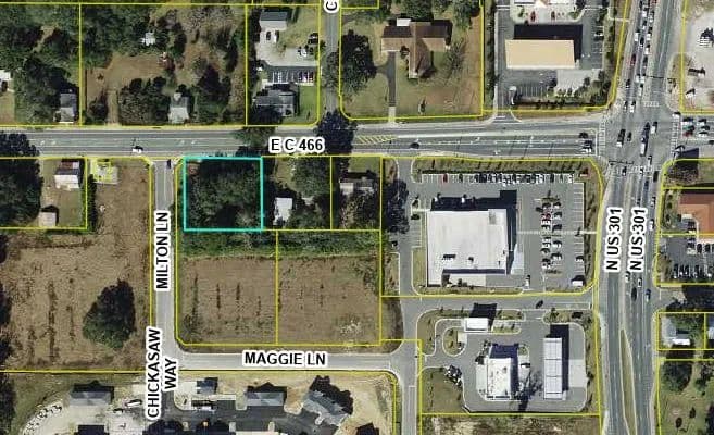 Exceptional Location with Commercial Potential .48 Acre Lot in Oxford, FL 