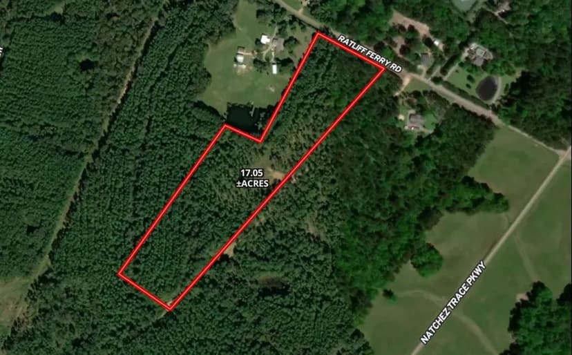 17.05 Acre Lot in Ratliff Trace Farms Subdivision in Madison County in Canton, MS
