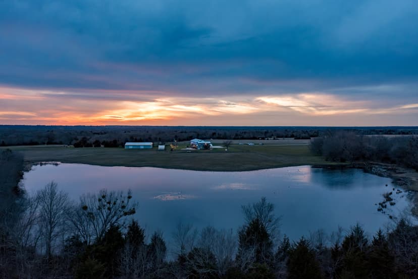 Two-Story Lodge-Style Home on 110 Acres!