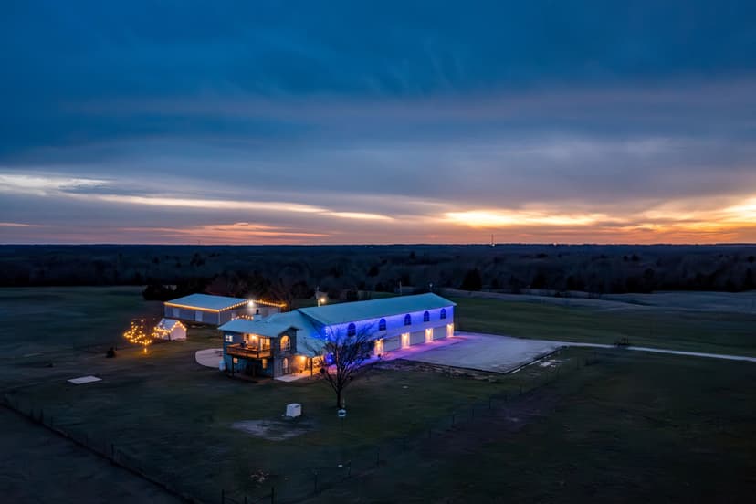 Two-Story Lodge-Style Home on 110 Acres!
