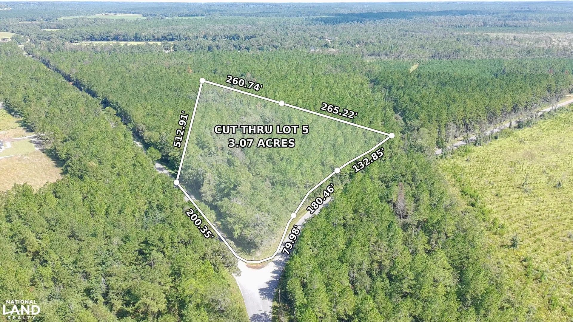 3+ Acre Wooded Lot for Homesite in Chumuckla - Jay, Florida, 32565