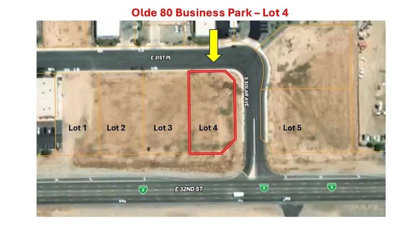 Commercial Land for Sale in Prime, Central Yuma Location