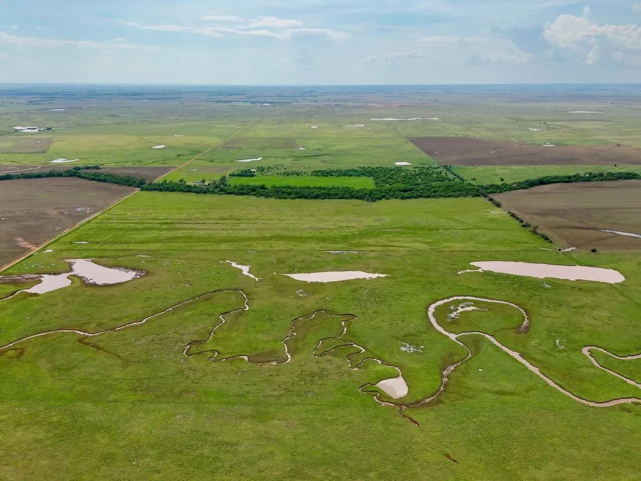 Waterfowl & Whitetail Hunting/Production Ag Farm - Medford, Oklahoma, 73759