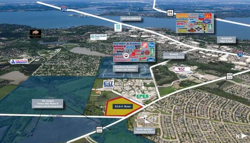 15.6+/- Acre Development Opportunity  Rockwall, TX