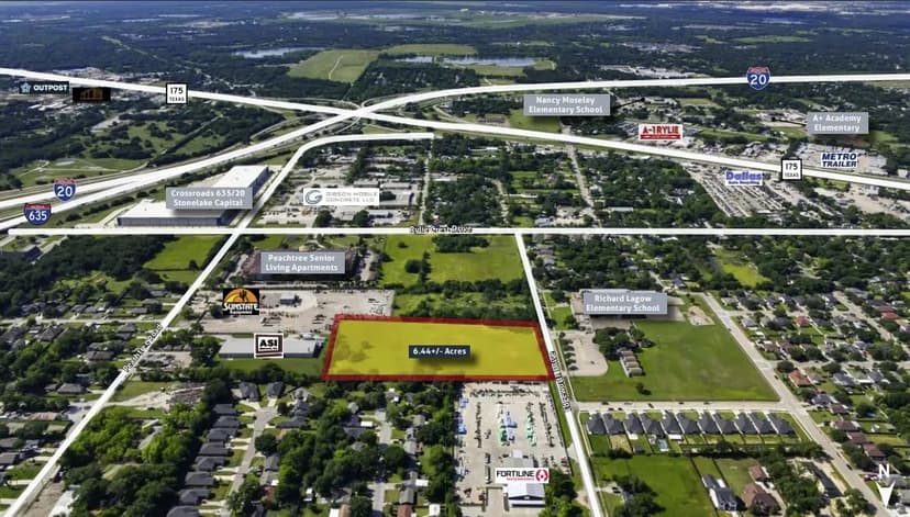 PRICE REDUCED - 6.44+/- Acre Commercial Development Site - Balch Springs, TX
