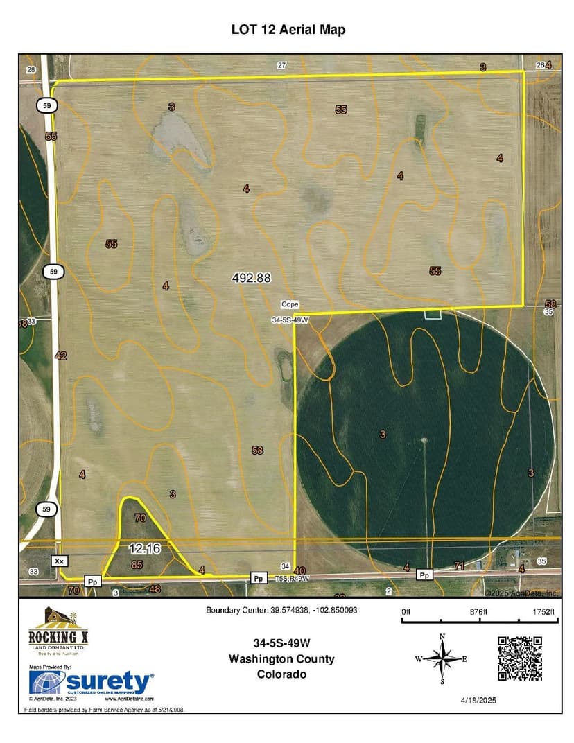LOT #12 W2 & NE4 & LOT 3-4 KCC Section 34