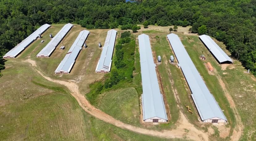 6 House Broiler Farm With Residence in Ouachita Parish