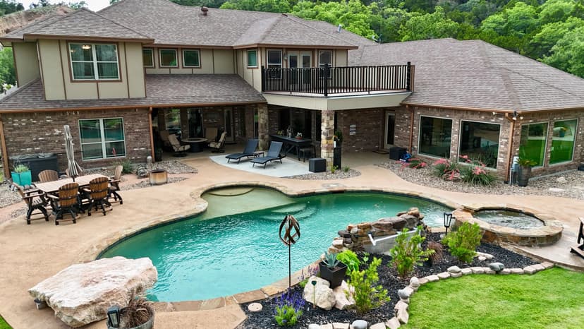Custom home on 13 +/- Acres, Pool, Shop, Outdoor Kitchen