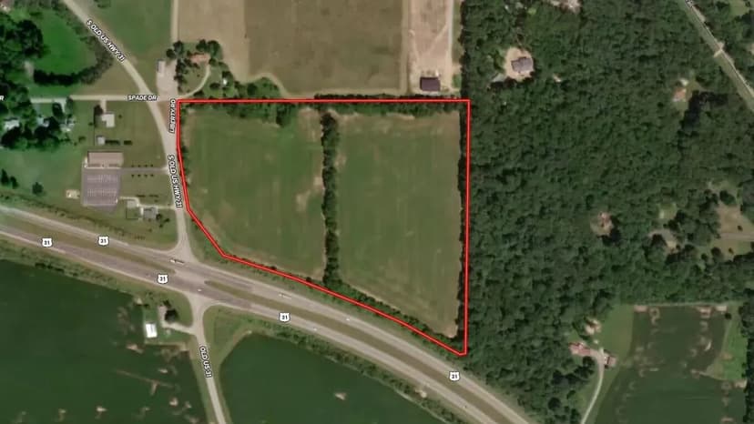 Land For Sale - 26 +/- Acres - Rochester, IN Fulton County - Corner of Southway 31 & U.S. 31.