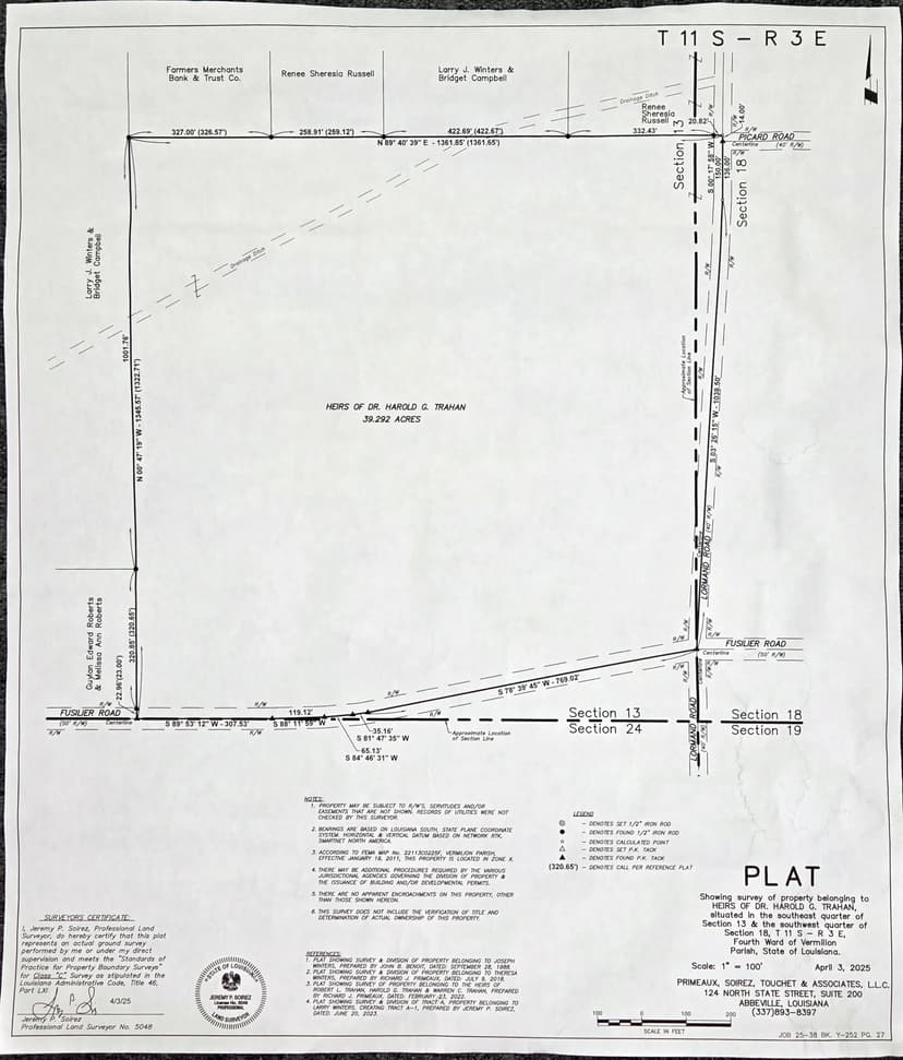 8200 Fusilier Road, 39 Acres, Maurice, La. Vermilion Parish