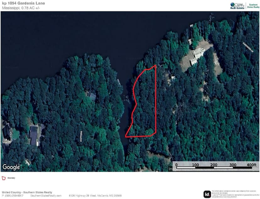 Lake Dixie Springs Lakefront Lot for Sale in Pike 