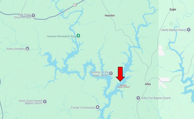 3.32 Acre Waterfront Lot on Smith Lake in Winston County, AL