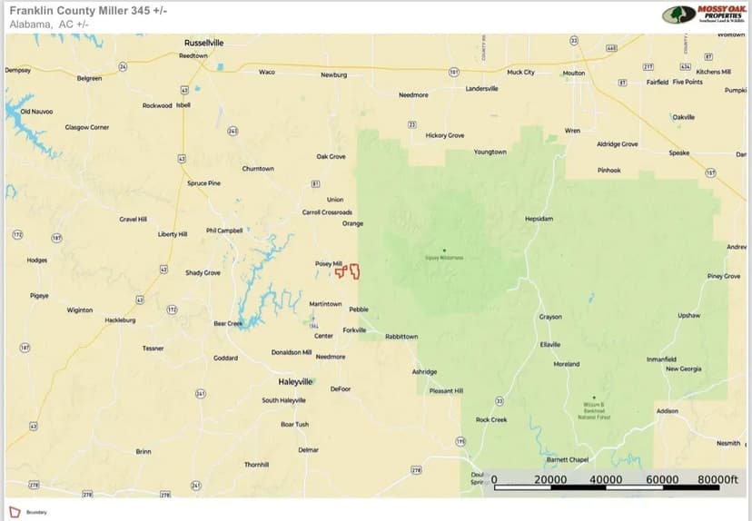 345 +/- Acre Franklin County, AL Turnkey Cattle Operation