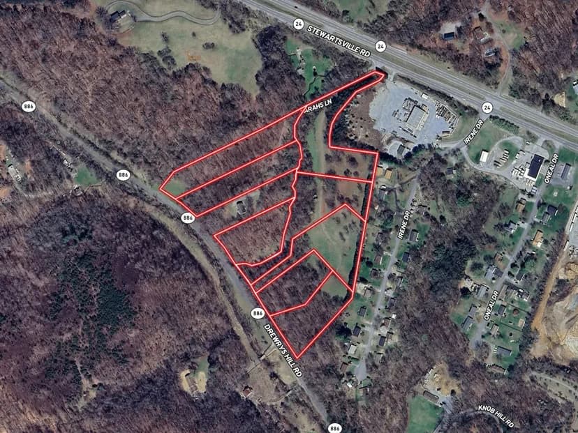 17.53 Acre Scenic Subdivision with 8 Lots For Sale in Bedford County, VA!
