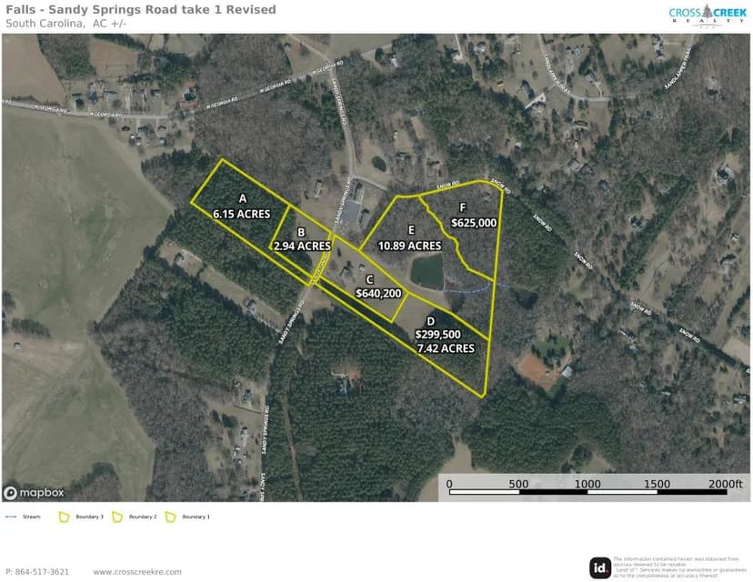 +/- 7.42 Acres on Sandy Springs Road Parcel D in Pelzer, SC
