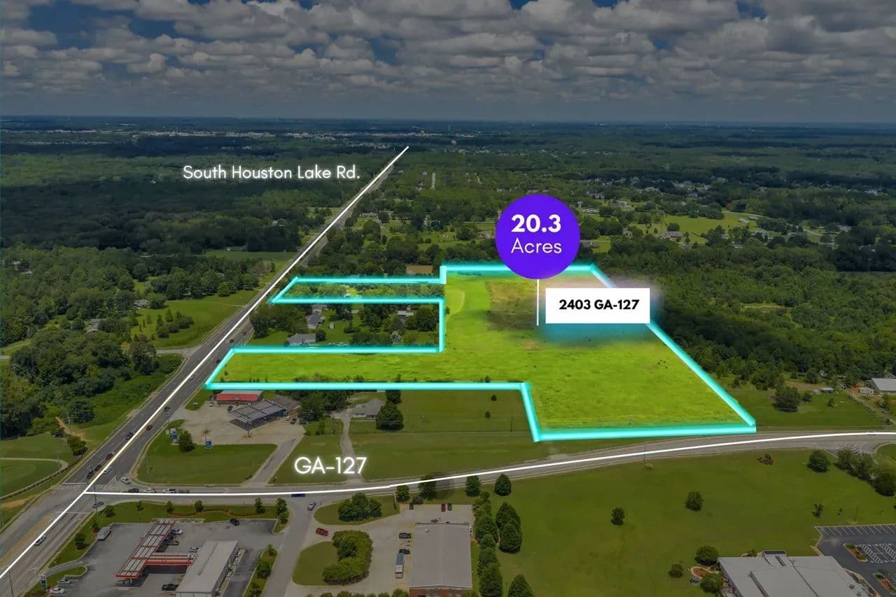 Prime Development Ready Commercial Land on Houston Lake Rd & Hwy 127 – Rare Large Tract in High Growth Perry, GA - Perry, Georgia, 31069
