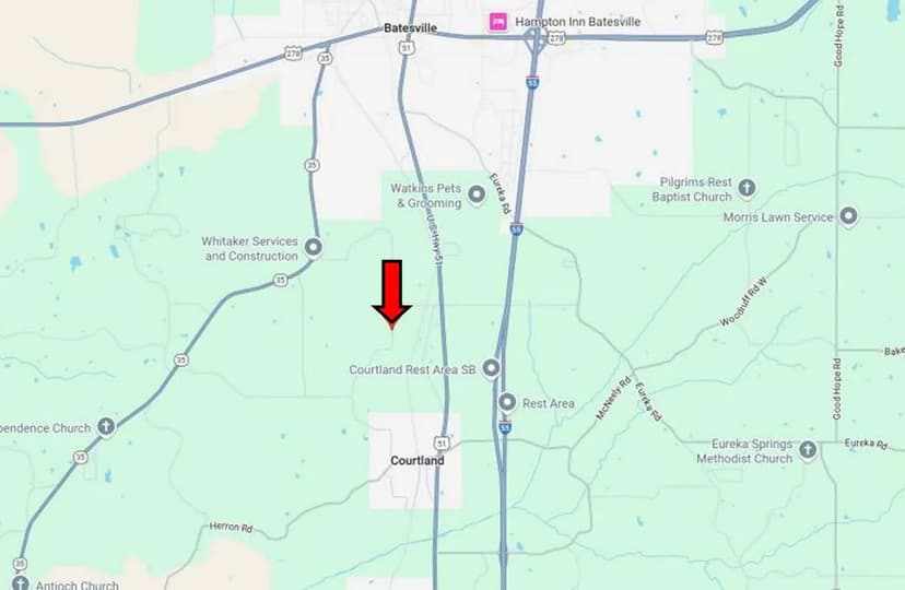 106.8 Acres with a Home in Panola County at 1000 Hawkins Road in Courtland, MS