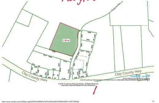 1.56ac w/Brick Ranch Hm in The Country w/Out Buildings