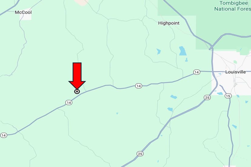 122 Acres in Winston County in McCool, MS