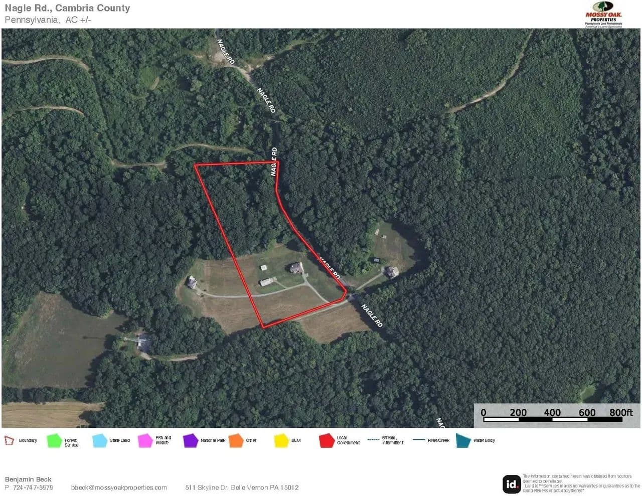 460 Nagle Rd., Cambria County - 9.5 +/- Acres - Hastings, Pennsylvania, 16646