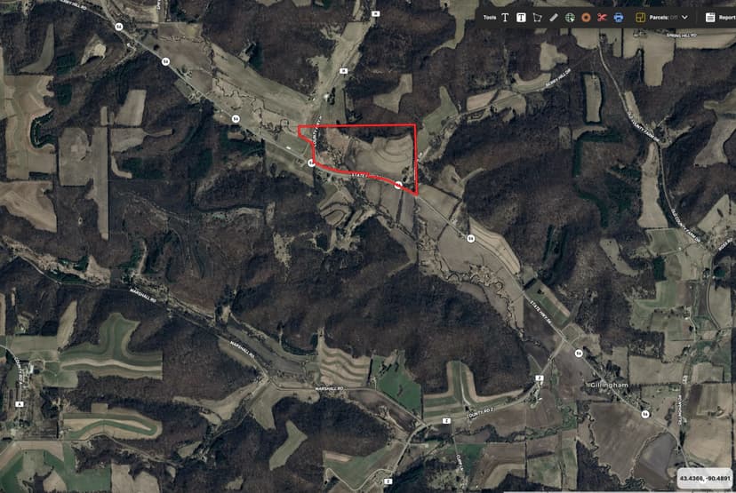Land with Trout Stream for Sale in Richland County, Wisconsin