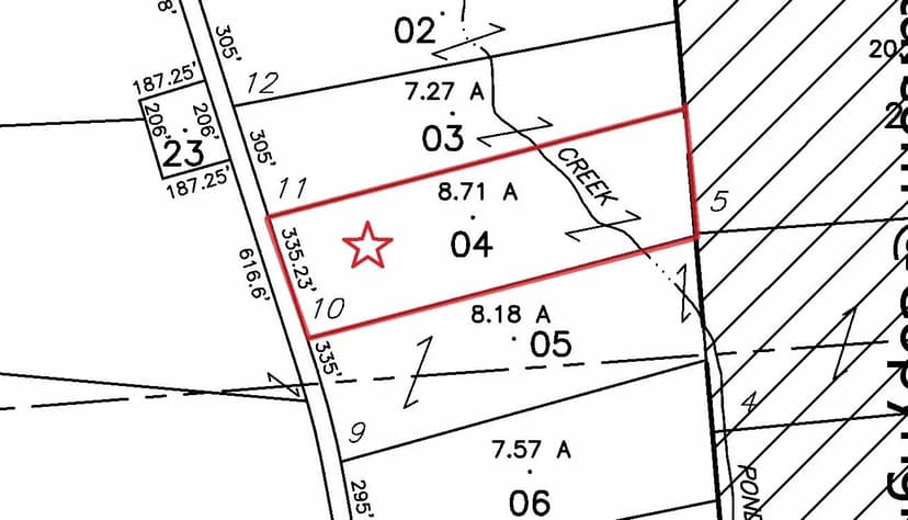 8 acre Building Lot and Recreational Land with Stream in Cincinnatus NY 3616 Cheningo Solon Pond Rd