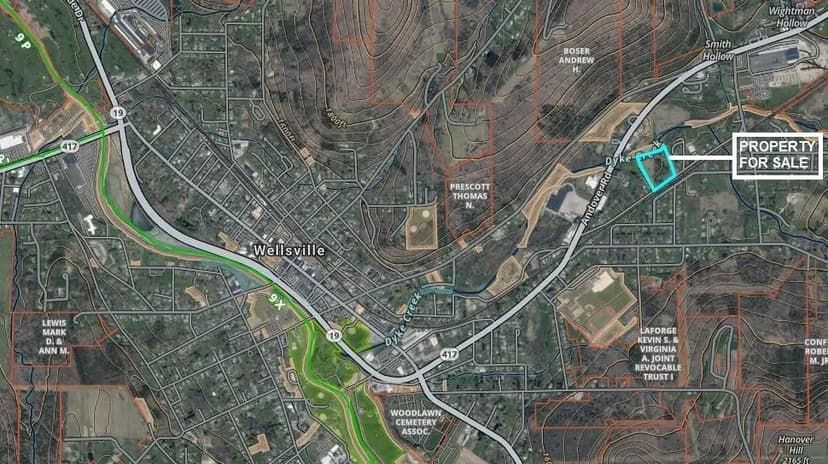 House with Trout Stream on 6.4 acres in Wellsville NY 3452 Baldwin Rd