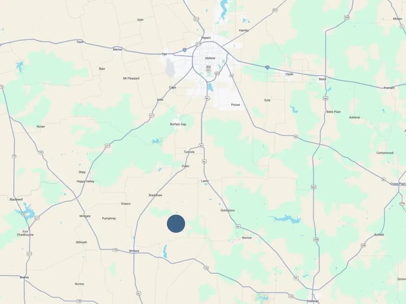Country acreage availability in Runnels County (T2 CR 175)