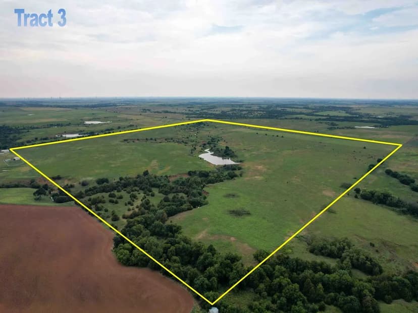 357.8± Acres Offered in 3 Tracts. Lucien, OK Area. Auction 9/22 at 10am. 