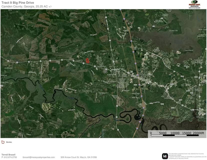 25+/- Acres Land for Sale with a Pond &amp; Barn in Camden County, GA