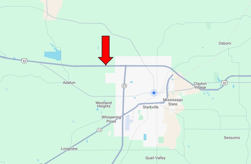 47 Acres in Oktibbeha County in Starkville, MS