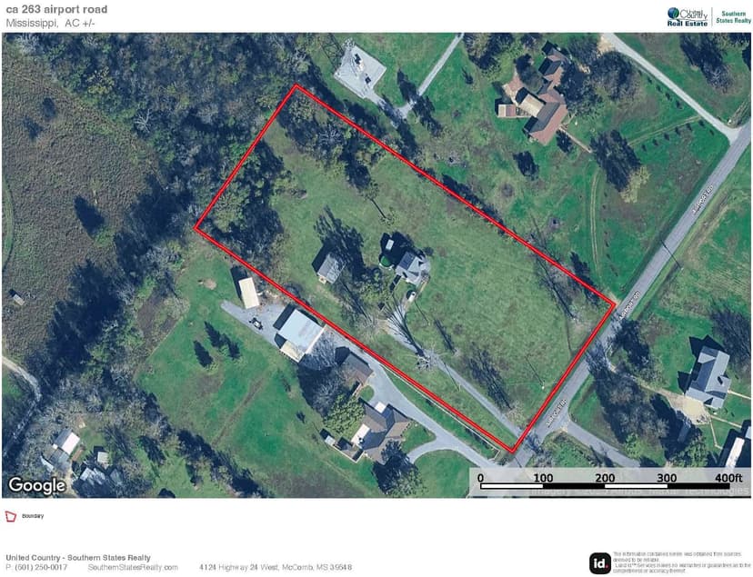 263 Airport Road Home with 4 Acres in Mississippi