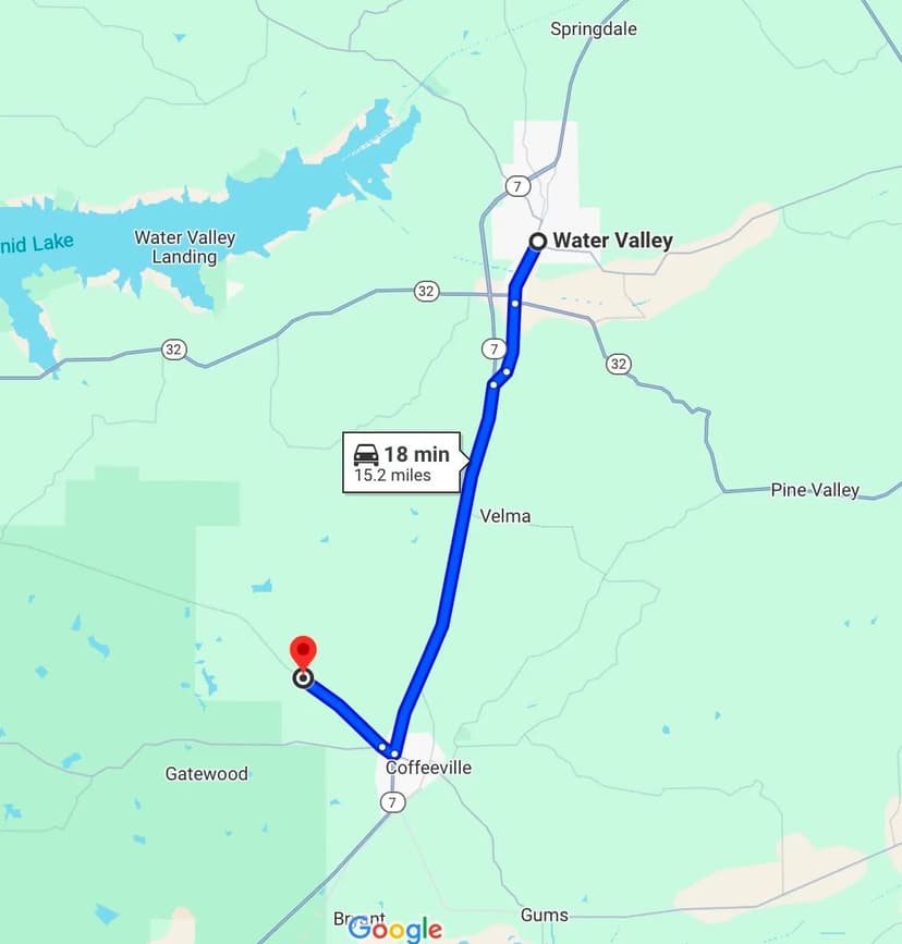 354 Acres with a Camp in Yalobusha County, MS