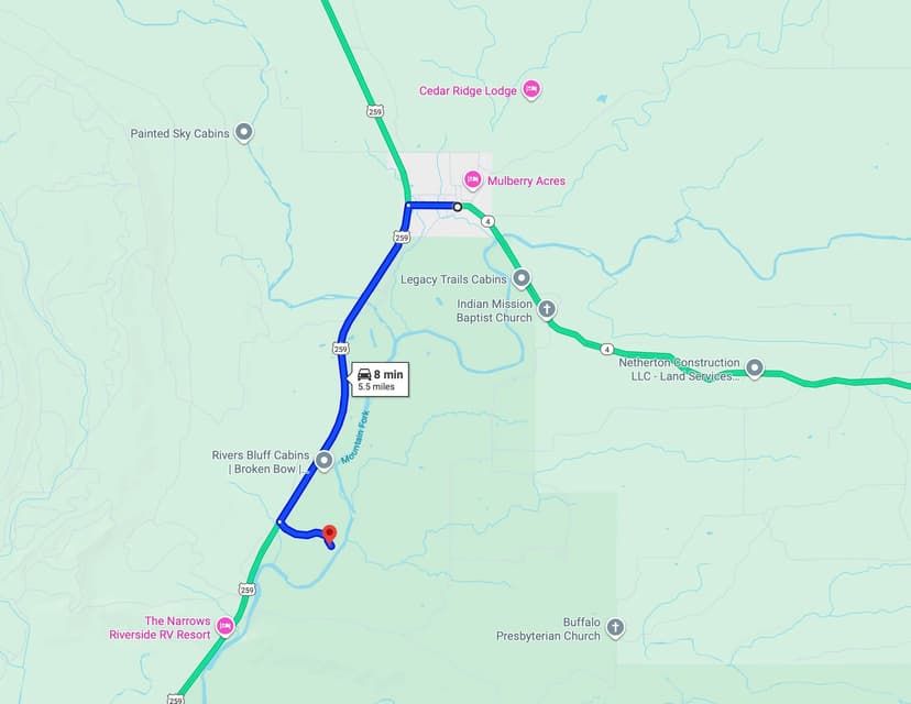 16.79 Acres with a Cabin in McCurtain County, OK 