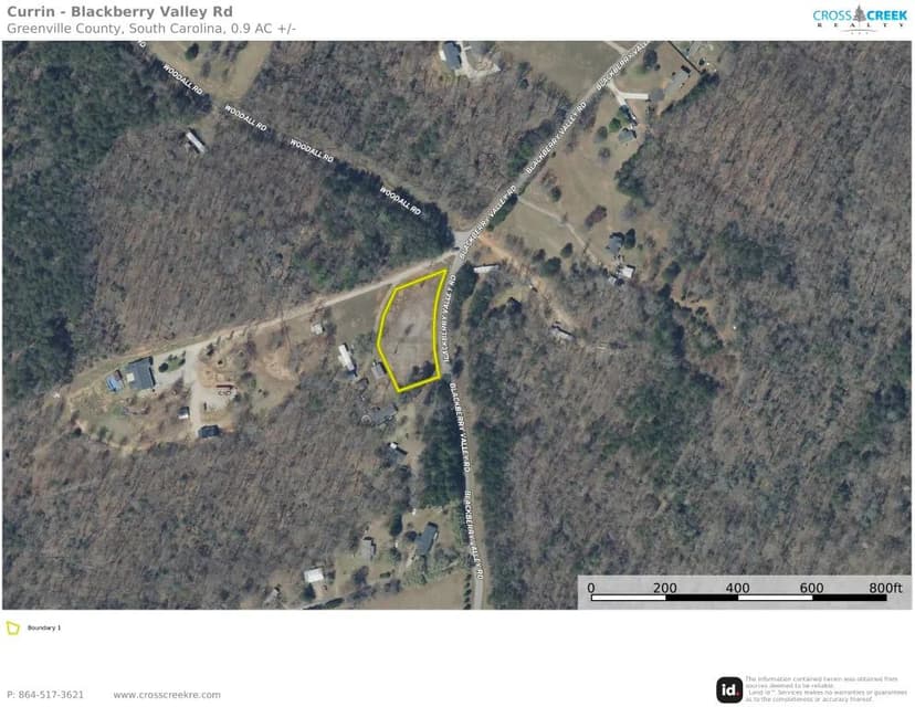 +/- .90 Acres on Blackberry Valley Road in Greenville, SC