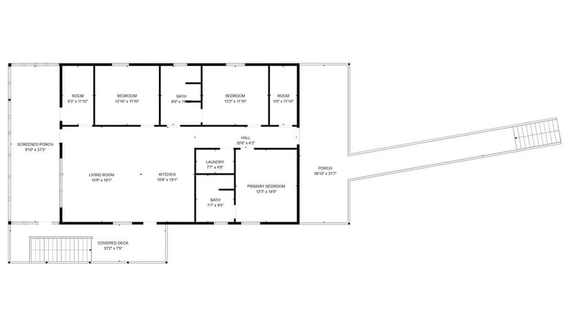 Cabin on Black River, Across from Dave Donaldson, Brookings, Clay County, Arkansas