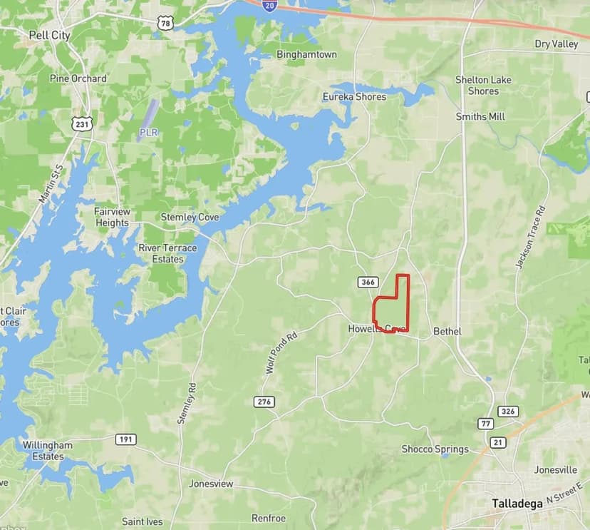 418+\- Acres - Talladega, AL