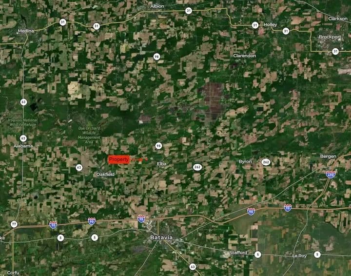 3.5 acre Wooded Building Lot in Elba NY 4106 Maltby Rd