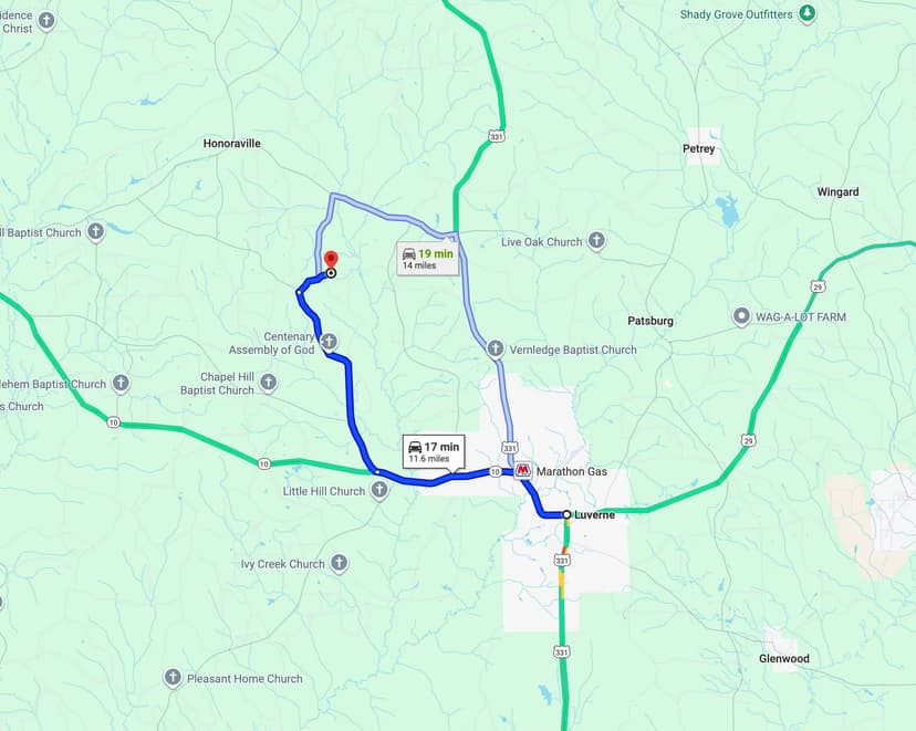 38.46 Acres with a Cabin in Crenshaw County, AL 