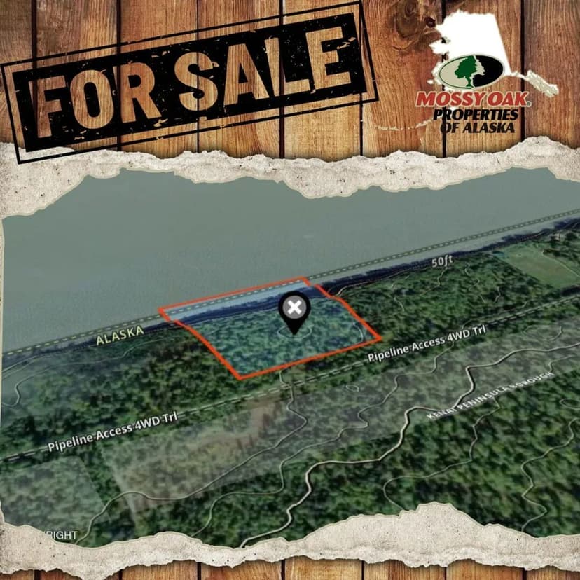 Waterfront lot off the beaten path perfect for moose camp!