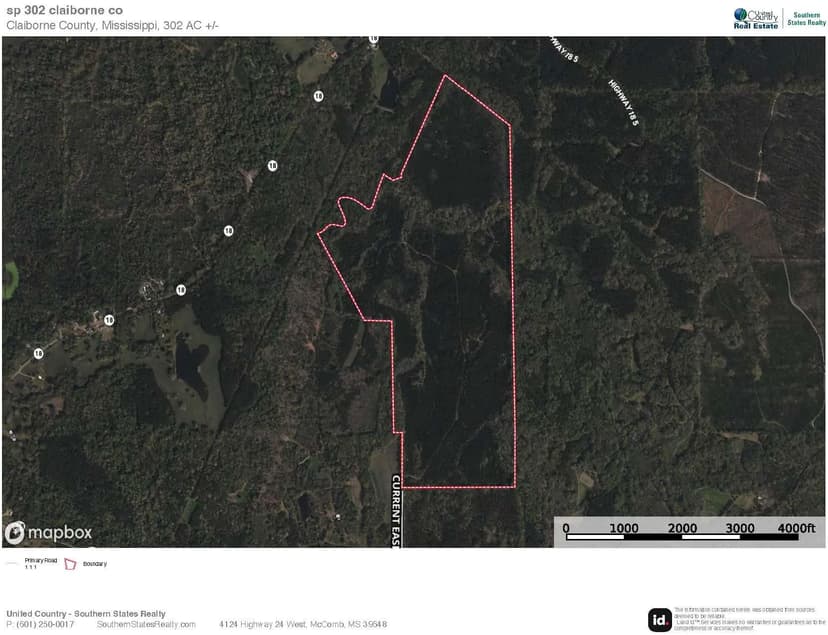 302 Acres in Hermanville, Claiborne County, MS Land