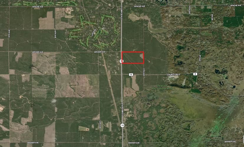 77-acre timber tract in the Town of Rome