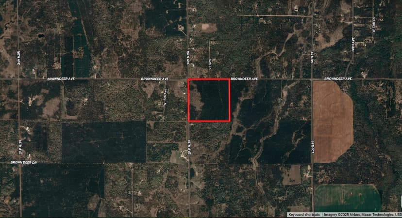 40-acre corner parcel in the Town of Big Flats, Adams County